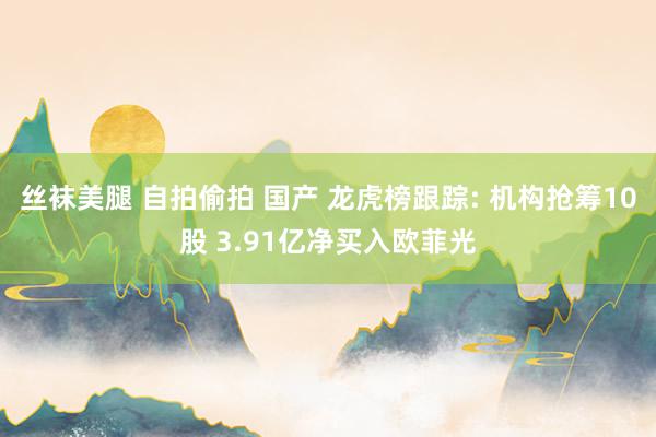 丝袜美腿 自拍偷拍 国产 龙虎榜跟踪: 机构抢筹10股 3.91亿净买入欧菲光